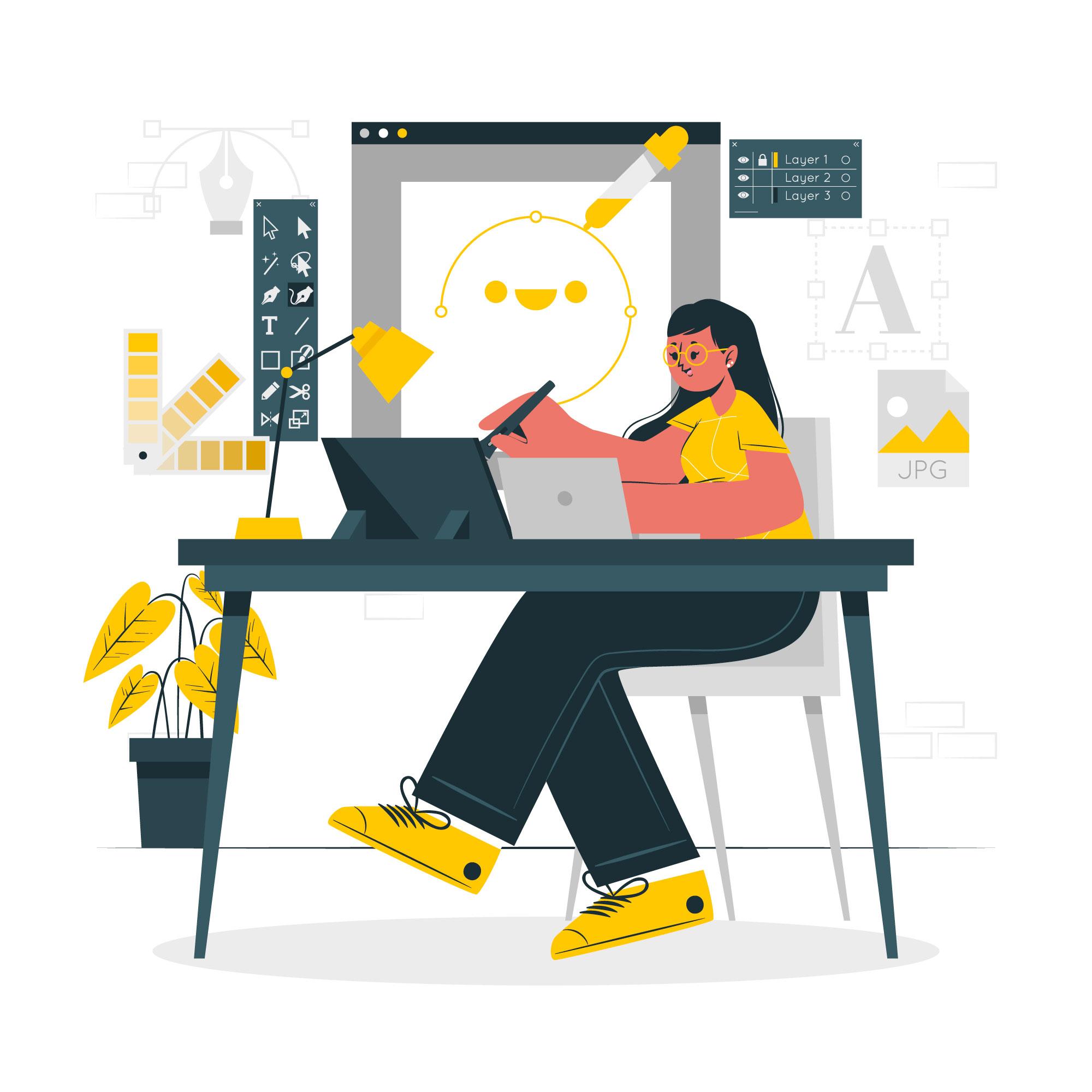 illustration d'une plateforme d'e-learning